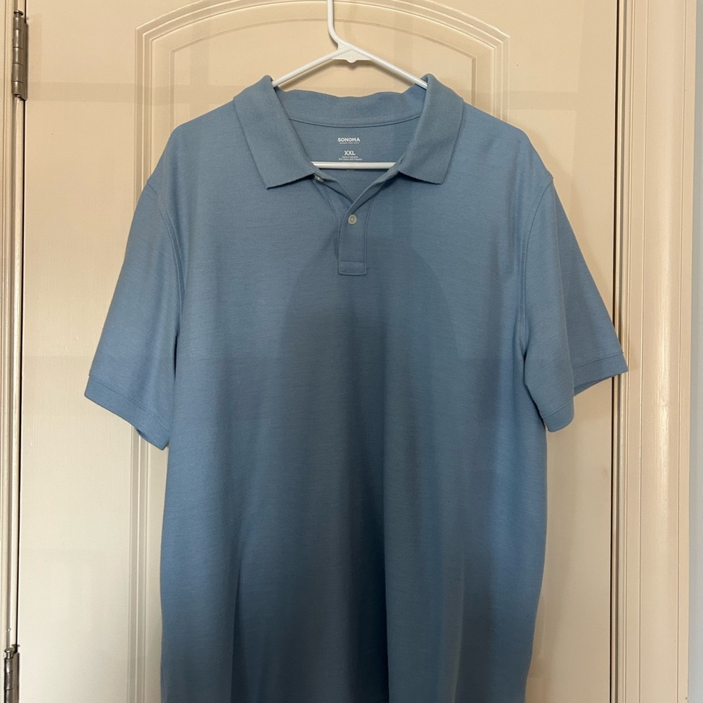 Sonoma Blue Polo Shirt Classic Style